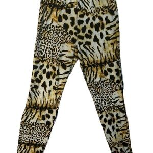 Wild Safari Brown and Black Leggings